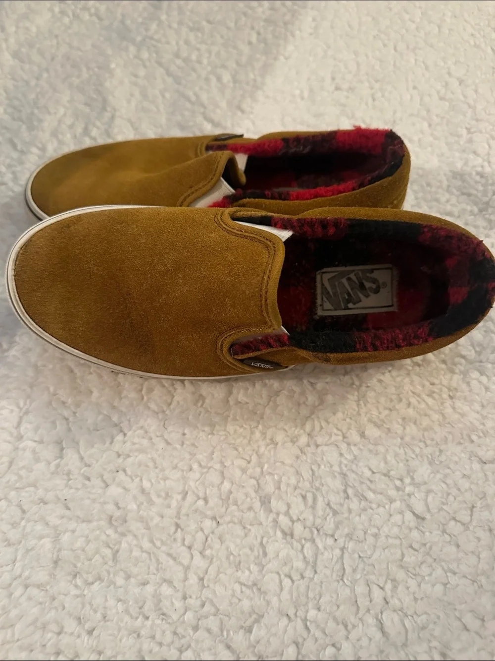 Vans Camel Suede Slip-On ‘Cozy Hug’